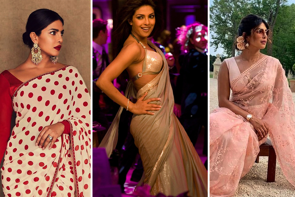 Dazzlerr - Acing the Sari Look Like our Desi Girl- Priyanka Chopra