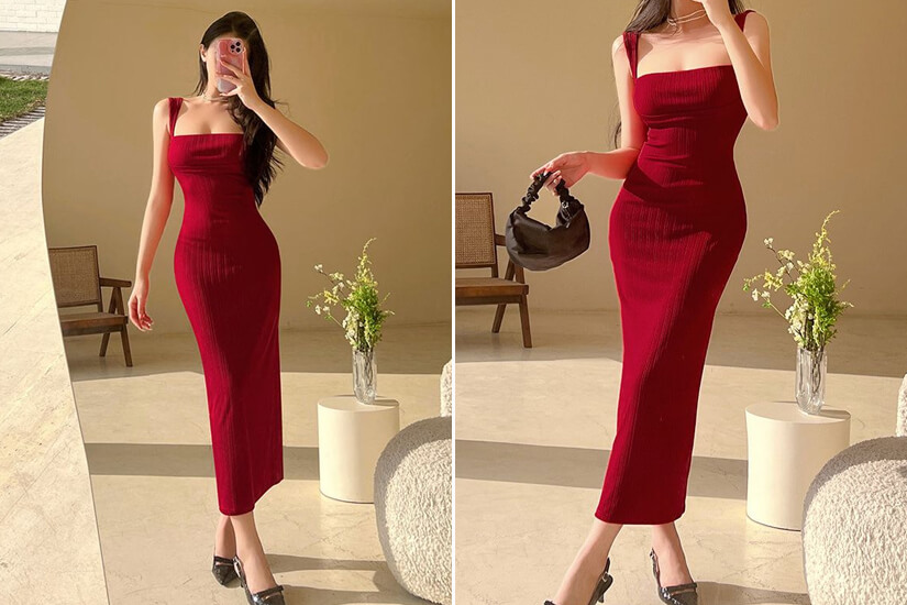 Dazzlerr: Long-Bodycon-Dress