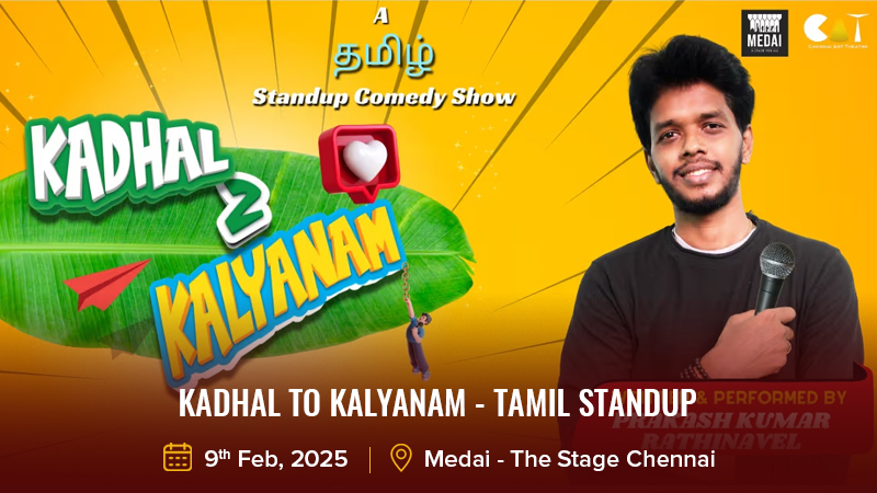 Kadhal to Kalyanam - Tamil Standup Solo by Prakash