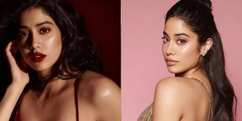 Janhvi Kapoor classic Red lipstick looks