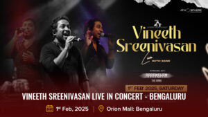 Vineeth Sreenivasan live in Concert -Bengaluru