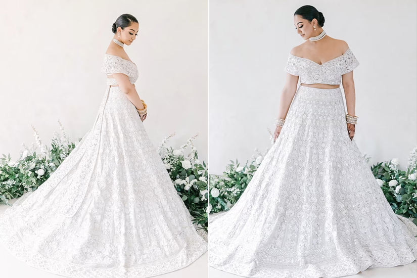 Chikankari Embroidered Lehenga